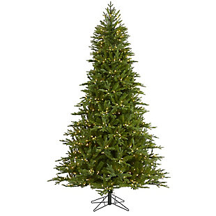 Nearly Natural 7.5' Cambridge Fir Artificial Christmas Tree with 800 Clear Warm (Multifunction) LED Lights with Instant Connect Technology and 1644 Bendable Branches, , large