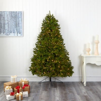【セット品】a38grate ＋ asinoplate（リアルツリー） Nearly Natural 7' Cambridge Spruce Flat Back Artificial Christmas