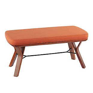LumiSource Folia Bench, Orange, large