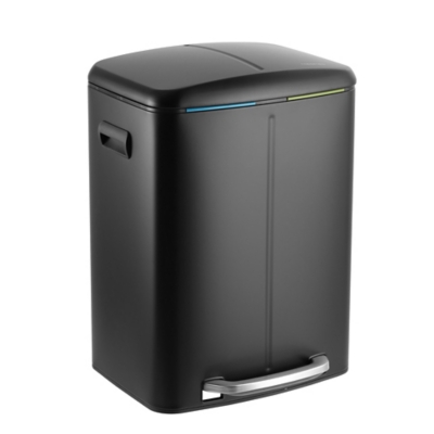 A600065525 happimess Marco 10.5 Gallon Trash Can, Black sku A600065525