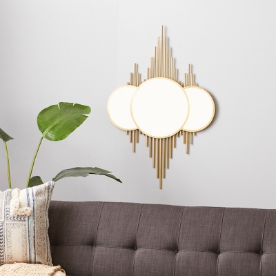 Cosmopolitan Gold Metal Wall Mirror