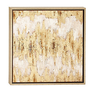 Bayberry Lane CosmoLiving by Cosmopolitan Beige Glam Abstract Canvas Wall Art, 24" x 24", , large