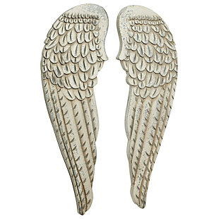 Bayberry Lane Bird Carved Wings Wall Decor Set of 2, , large