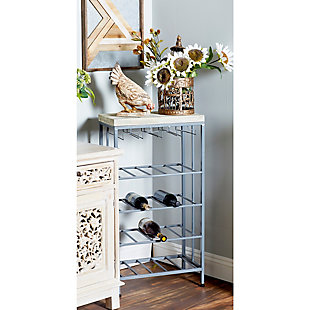Bayberry Lane Contemporary Metal Wine Storage, 36 x 19, , rollover