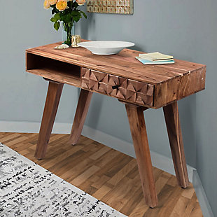 The Urban Port 37" Wooden Farmhouse Console Table with 1 Drawer, , rollover