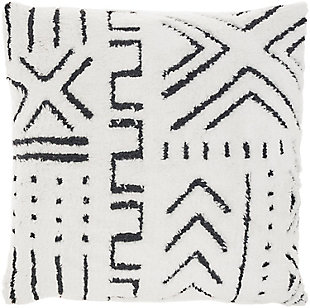 Mina Victory Life Styles Woven Boho Pattern 20" X 20" Black Indoor Throw Pillow, , large