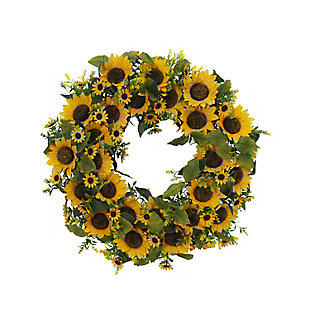 GIL 22-in D Sunflower Wreath, , large