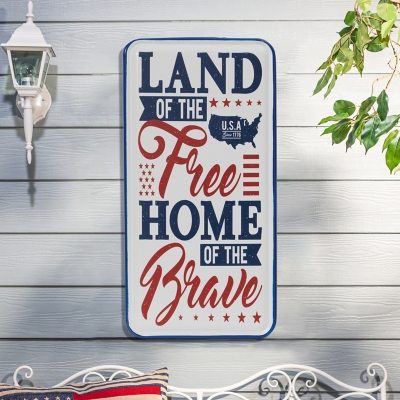 Gerson International Patriotic Signs Wall Decor (Set of 3)