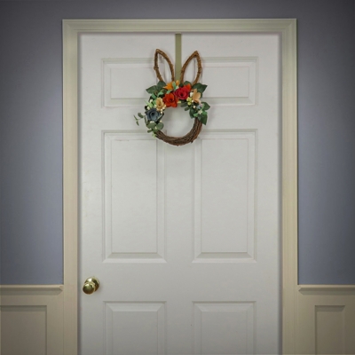 National Tree Company 17" Floral Bunny Ears Wreath, , rollover