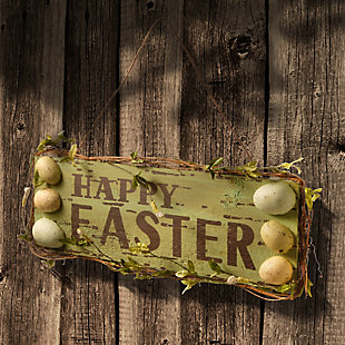 National Tree Company 21" Door Hanger- Happy Easter, , rollover