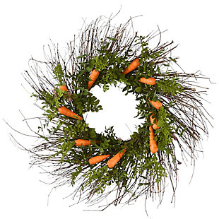 National Tree Company 24" Carrot Easter Wreath, , large
