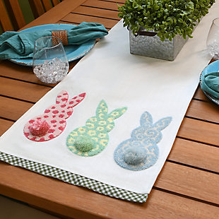 National Tree Company 72" Easter bunnies Table Runner, , rollover