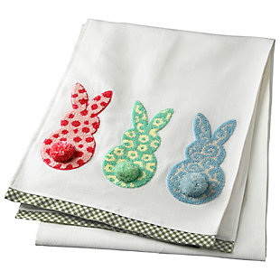 National Tree Company 72" Easter bunnies Table Runner, , large