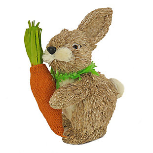 National Tree Company 12" Easter Bunny with Carrot, , large
