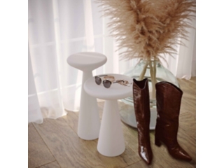 TOV Furniture Gianna Concrete Accent Tables - Set of 2