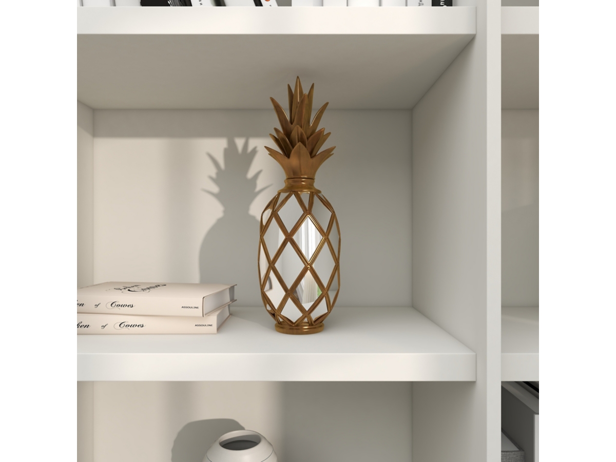 Welcome Pineapple Concrete Round Stepping Stone