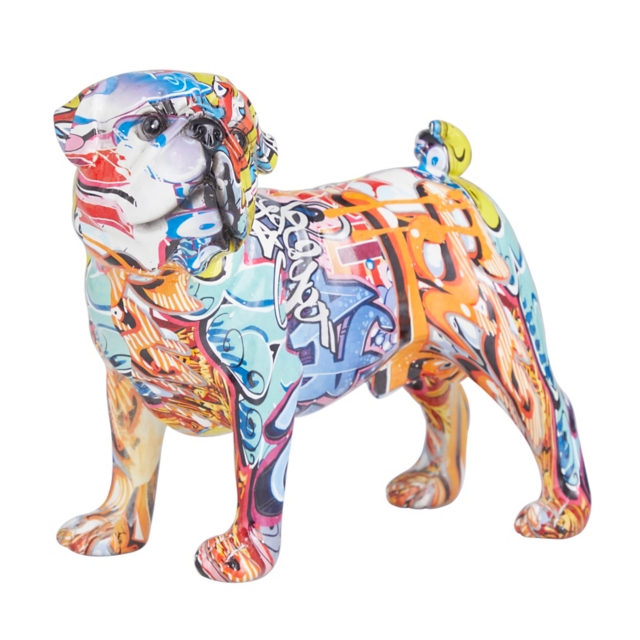 Bayberry Lane Graffiti Bulldog Sculpture