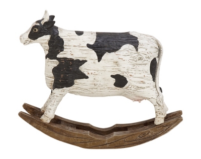 Bayberry Lane Cow Sculpture, White