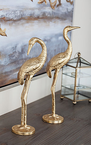 Bayberry Lane Flamingo Sculpture (Set of 2), , rollover