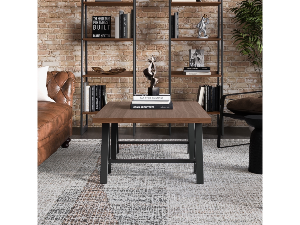 Simpli Home Sawhorse Coffee Table, , large