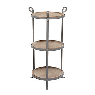 Bayberry Lane Metal Industrial Accent Table, , rollover