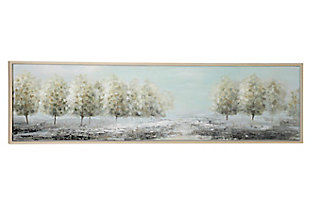 Bayberry Lane Green Polystone Traditional Nature Framed Wall Art, 71" x 2" x 20", , large