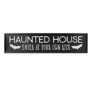 GIL 48.04 in L Wood Halloween Engraved Wall Sign, , large