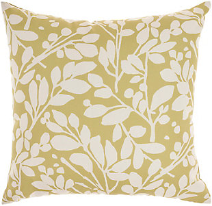 Nourison Waverly Pillows Leaf Storm Indoor/Outdoor Throw Pillow, Apple, large