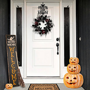 National Tree Company 19" Halloween “Trick or Treat" Wreath Hanger, , rollover