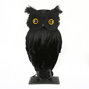 National Tree Company 11" Eerie Eyes Owl, , large