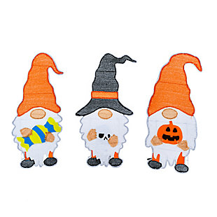 National Tree Company 30" Halloween Gnome Trio with LED Light Strips, , large