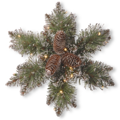 National Tree Company Snowflake Pine Wreath, , grid