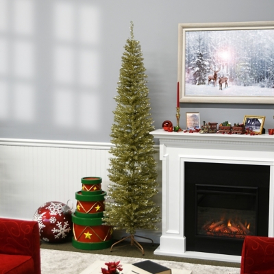 National Tree Company popular 9-ft Champagne Tinsel Tree