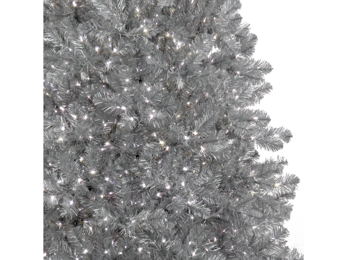 Silver artificial deals christmas tree