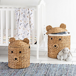 Honey-Can-Do Set of Two Bear Shaped Storage Baskets, , rollover