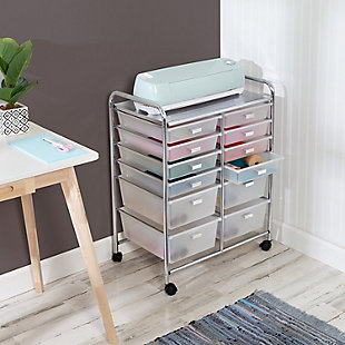 Honey-Can-Do 12-Drawer Rolling Craft Storage Cart, , rollover