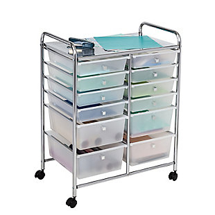 Honey-Can-Do 12-Drawer Rolling Craft Storage Or Office Cart, , large