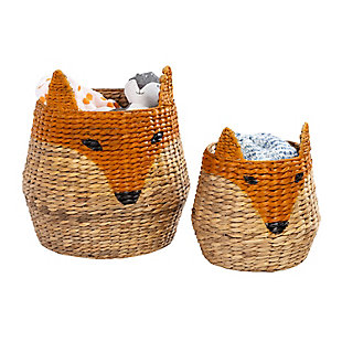 Honey-Can-Do Set of Two Fox Shaped Storage Baskets, , large