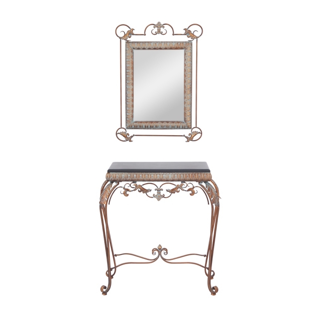 Bayberry Lane Traditional Console Table with Mirror
