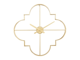 CosmoLiving by Cosmopolitan Quatrefoil Wall Clock