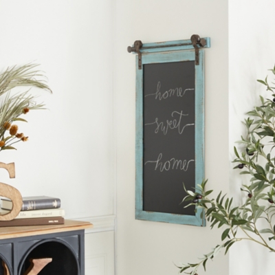 Bayberry Lane Chalkboard Wall Decor, Blue