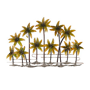 Bayberry Lane Indoor Outdoor Palm Tree Wall Decor 38" x 2" x 25", , large