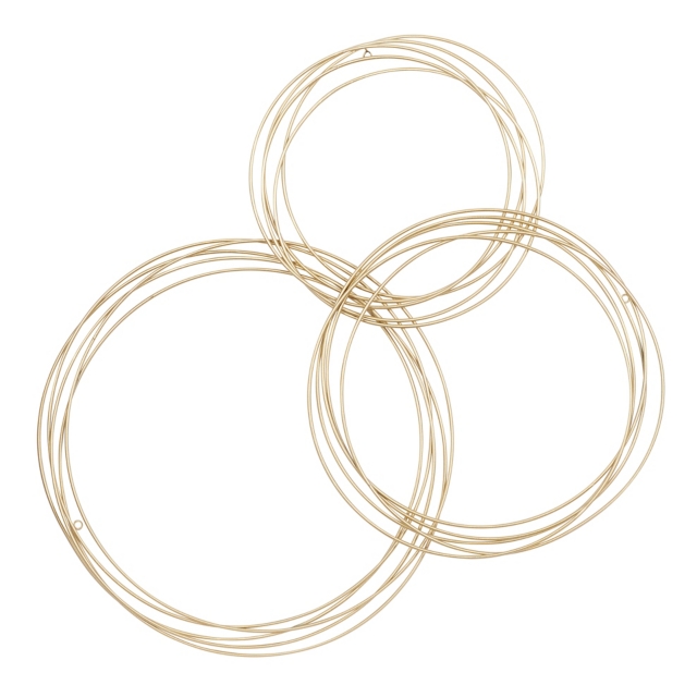 CosmoLiving by Cosmopolitan Overlapping Ring Plate Wall Decor