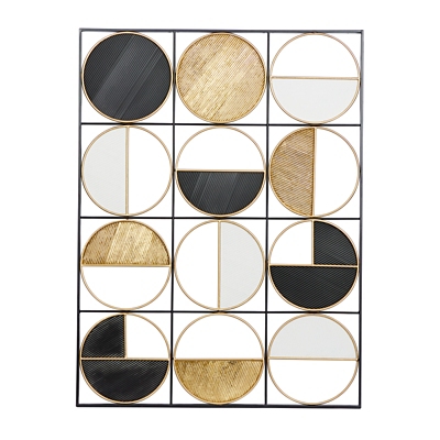 CosmoLiving by Cosmopolitan Half Moon Wall Decor  30" x 1" x 40", , large