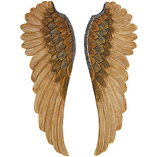 Bayberry Lane Carved Angel Wings Bird Wall Decor Set of 2, , large
