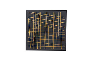CosmoLiving by Cosmopolitan Overlapping Lines Geometric Wall Decor 31"W X 31"H, , large