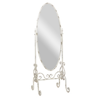 Bayberry Lane Vintage Scroll Floor Mirror with Stand, , large