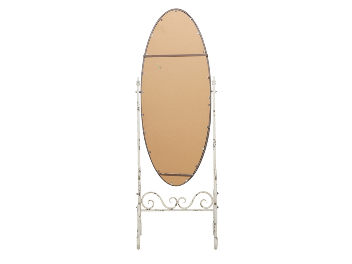 Bayberry Lane Vintage Scroll Floor Mirror with Stand | Ashley