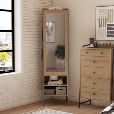 Novogratz Bushwick Wardrobe, Natural, , rollover