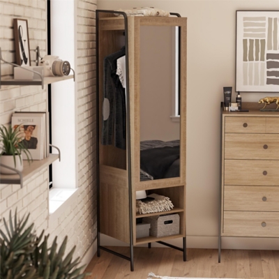Novogratz Bushwick Wardrobe, Natural, , large